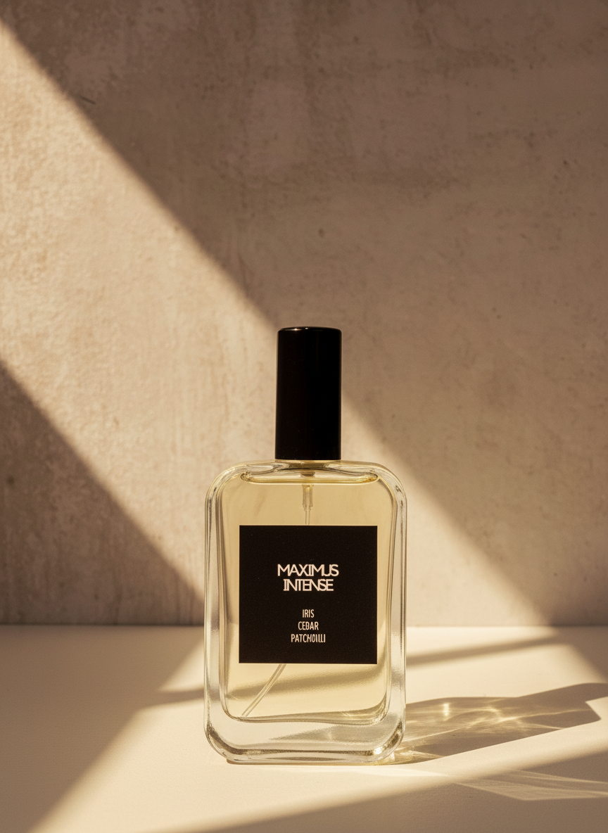 MAXIMUS INTENSE MIST luxury men's fragrance or masculine fragrance mist with cedar and patchouli notes